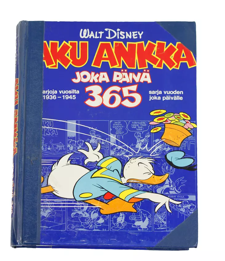 Aku_ankka_kirja_kansikorjailtu_edestä.jpg - Nuorten kirjat - A00000111 - 1