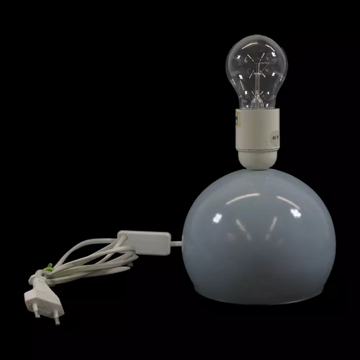 Vaaleansininen_pallo_poytavalaisin.jpeg - Käytetyt Pöytävalaisimet - A00000651 - 1