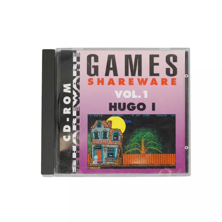 games_shareware_vol1_hugo1_PC_peli_etukansi.jpg - Fantasia- ja scifi - A00000071 - 1