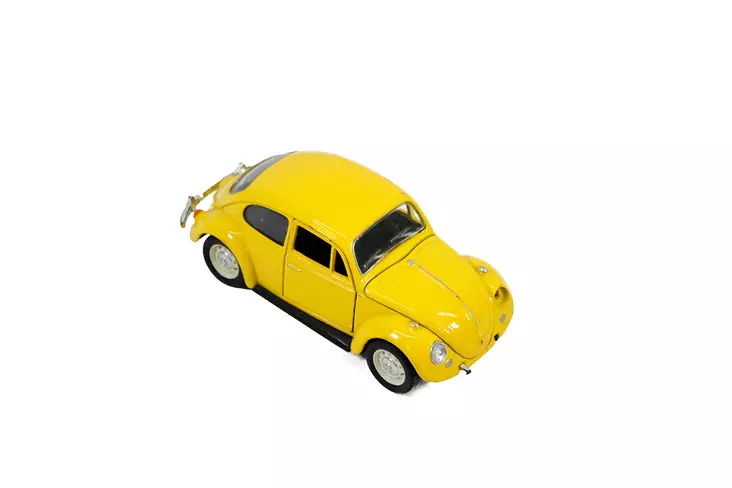Keltainen_Volkswagen_pienoismalli.jpg - Käyteyt Sisälelut - A00000522 - 1