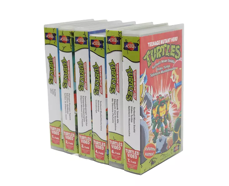 Turtles_VHS_setti_1-2-3-4-6-7.jpg - Käytetyt VHS-kasetit - A00000335 - 1