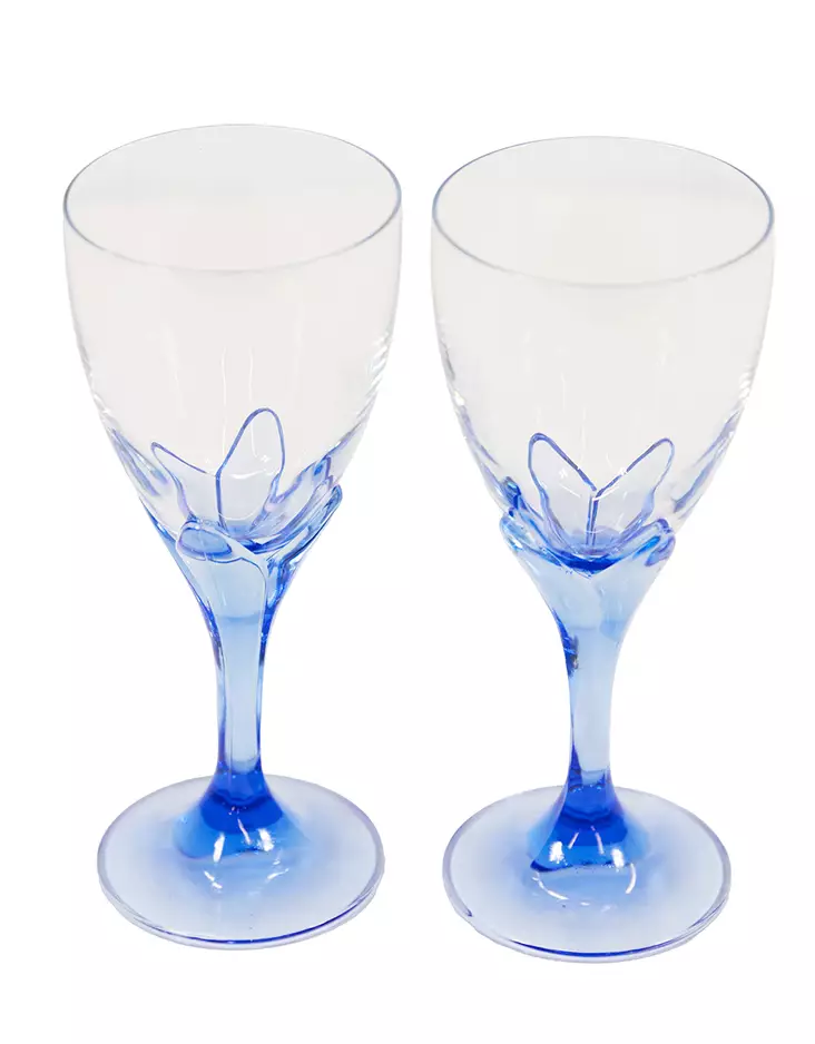 Viinilasit_sininen_2kpl.jpg - Käytetyt Juomalasit - A00000365 - 1