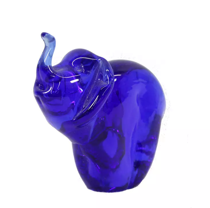 art_lasi_norsusininen_kuva1.jpg - Käytetyt Koriste-esineet - A00000186 - 1