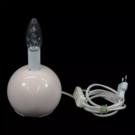 Vaaleanpunainen_pallo_poytavalaisin.jpeg - Käytetyt Pöytävalaisimet - A00000717 - 1