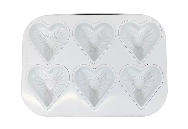 muffinivuoka_pinkkivalkoinen_kuva1.jpg - Käytetyt Pannut, vuoat ja kattilat - A00000498 - 1