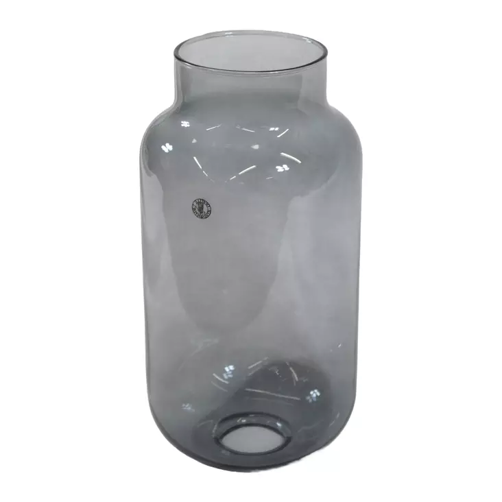 Handmade_Quality_harmaa_lasimaljakko.jpeg - Käytetyt Maljakot ja ruukut - A00000668 - 1